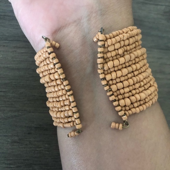 Beaded wrap around Bracelet cuff - Picture 5 of 7